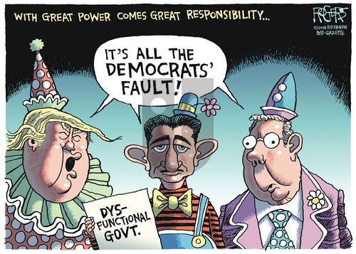 Rob Rogers on Sunday January 21, 2018 Comic Strip