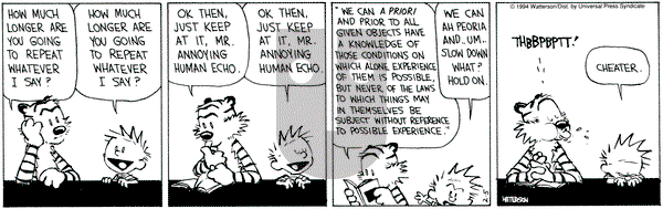 Calvin and Hobbes on Saturday February 5, 1994 Comic Strip
