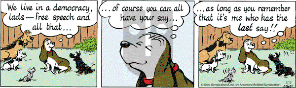 Fred Basset on Monday February 12, 2018 Comic Strip