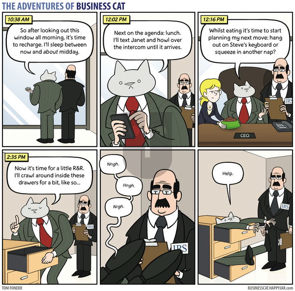 The Adventures of Business Cat on Monday October 2, 2017 Comic Strip