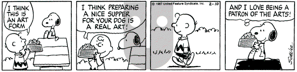 Peanuts - Tuesday February 10, 1987 Comic Strip