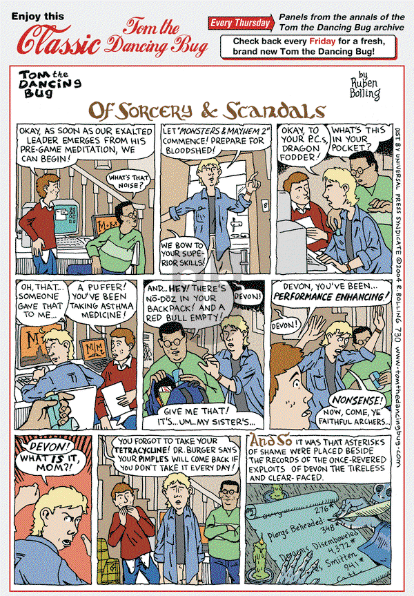 Tom the Dancing Bug on Thursday April 25, 2013 Comic Strip