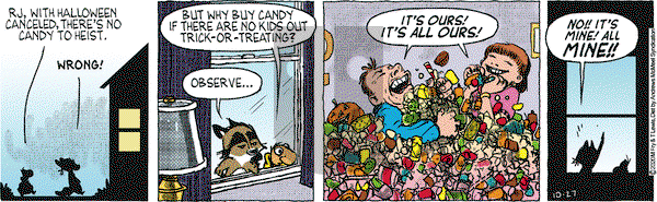 Over the Hedge on Tuesday October 27, 2020 Comic Strip