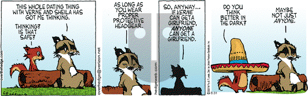 Over the Hedge on Monday August 31, 2015 Comic Strip
