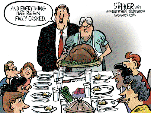 Jeff Stahler on Wednesday November 20, 2024 Comic Strip