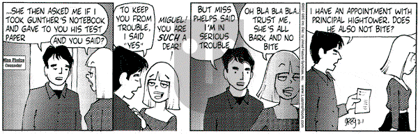Luann on Thursday March 1, 2001 Comic Strip