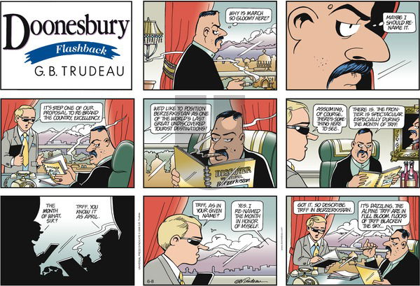 Doonesbury on Sunday June 8, 2008 Comic Strip