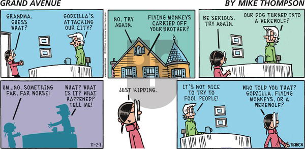 Grand Avenue on Sunday November 29, 2020 Comic Strip