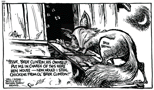 Pat Oliphant on Wednesday February 22, 1995 Comic Strip