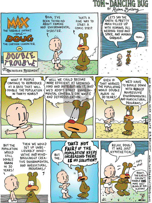 Tom the Dancing Bug on Saturday August 8, 2009 Comic Strip