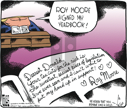 Tom Toles - Thursday November 23, 2017 Comic Strip