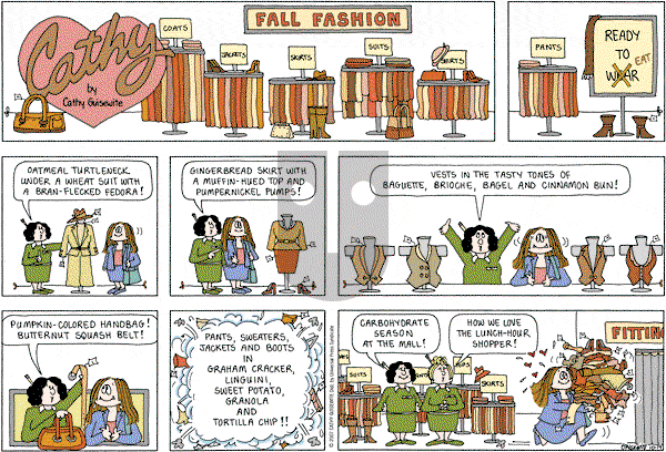 Cathy Classics - Sunday October 14, 2007 Comic Strip