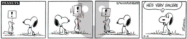 Peanuts on Wednesday September 2, 1964 Comic Strip