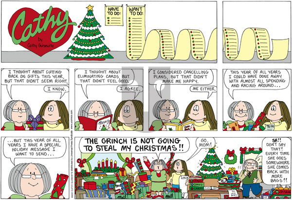 Cathy Classics on Sunday December 9, 2012 Comic Strip
