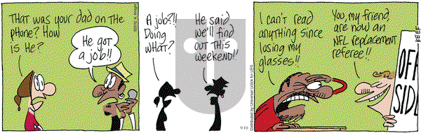 The Knight Life on Monday September 10, 2012 Comic Strip