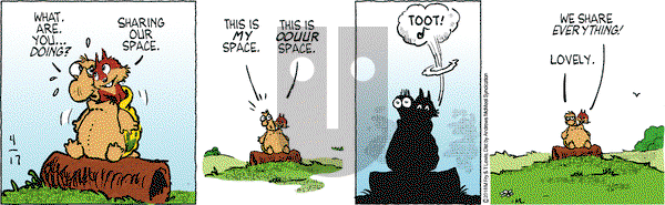 Over the Hedge on Tuesday April 17, 2018 Comic Strip