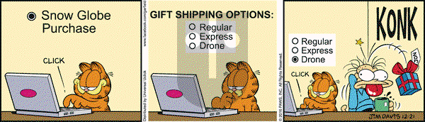 Garfield on Wednesday December 21, 2016 Comic Strip