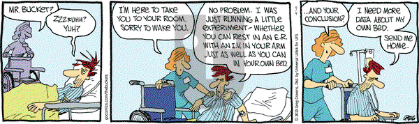 The Buckets on Saturday April 4, 2015 Comic Strip
