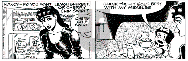 Nancy on Tuesday April 18, 2000 Comic Strip