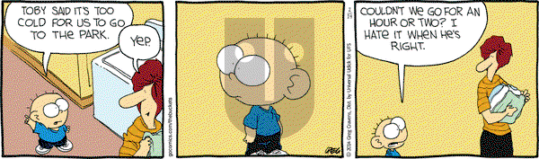 The Buckets on Friday February 14, 2014 Comic Strip