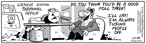 Frank and Ernest on Wednesday January 6, 1999 Comic Strip
