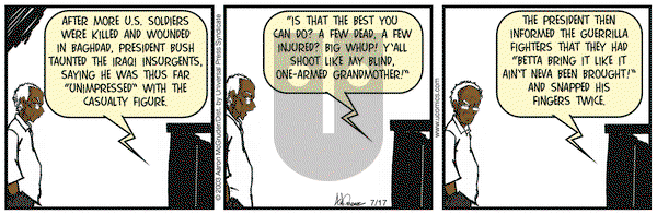The Boondocks - Thursday July 17, 2003 Comic Strip