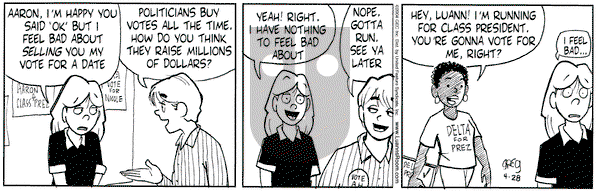 Luann on Wednesday April 28, 2004 Comic Strip