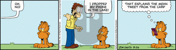 Garfield on Tuesday September 26, 2017 Comic Strip