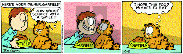 Garfield on Thursday October 5, 1989 Comic Strip