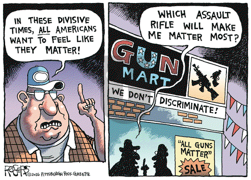 Rob Rogers on Tuesday July 12, 2016 Comic Strip
