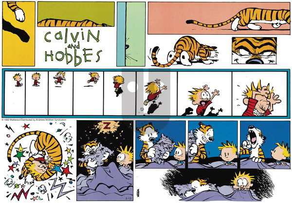 Calvin and Hobbes - Sunday March 13, 2022 Comic Strip