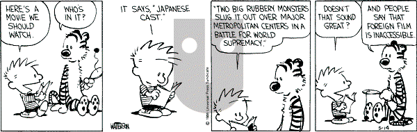 Calvin and Hobbes - Wednesday May 14, 1986 Comic Strip