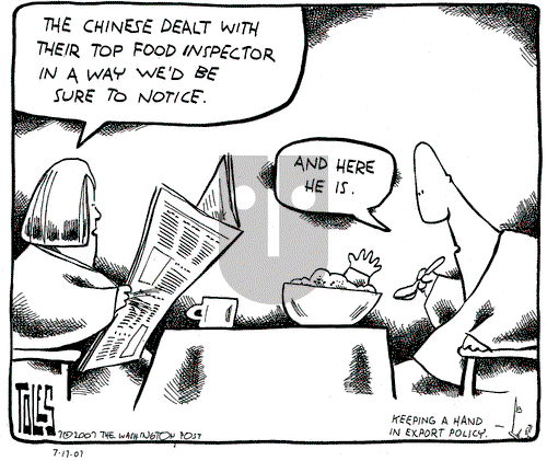 Tom Toles on Tuesday July 17, 2007 Comic Strip