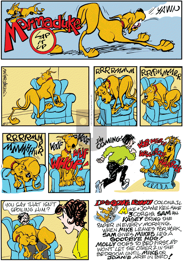 Marmaduke on Sunday August 7, 2011 Comic Strip