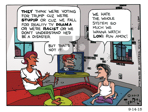 Ted Rall on Monday September 14, 2015 Comic Strip