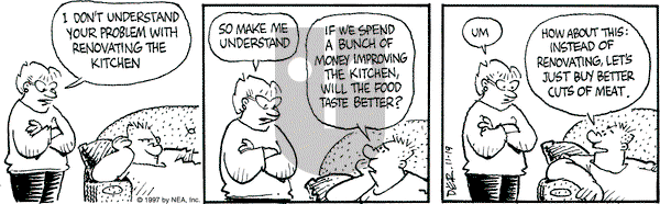 Betty on Saturday November 22, 1997 Comic Strip