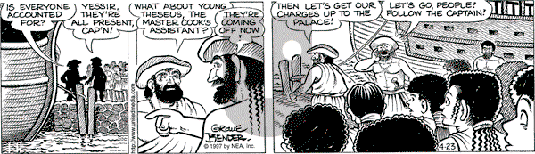 Alley Oop on Wednesday April 23, 1997 Comic Strip