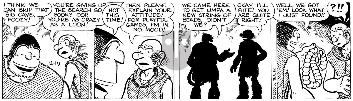 Alley Oop - Tuesday December 19, 2000 Comic Strip