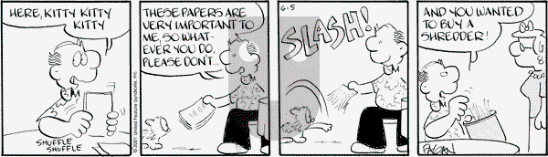 Drabble on Tuesday October 30, 2001 Comic Strip