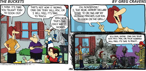 The Buckets on Sunday July 3, 2016 Comic Strip