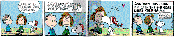 Peanuts on Saturday January 31, 2004 Comic Strip