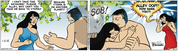 Alley Oop - Monday January 2, 2012 Comic Strip