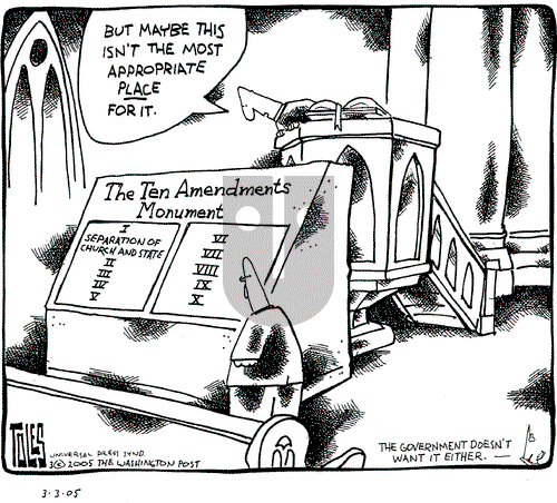 Tom Toles on Thursday March 3, 2005 Comic Strip