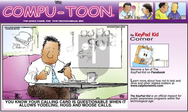 Compu-toon - Sunday April 28, 2013 Comic Strip