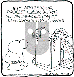 Ziggy on Monday August 9, 1999 Comic Strip