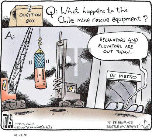 Tom Toles - Sunday October 17, 2010 Comic Strip
