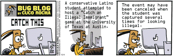 La Cucaracha on Wednesday December 4, 2013 Comic Strip