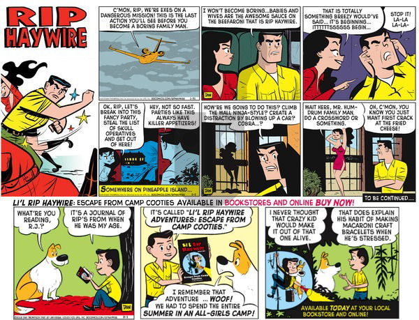 Rip Haywire on Sunday August 28, 2016 Comic Strip