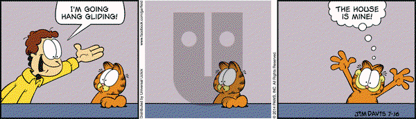 Garfield on Wednesday July 16, 2014 Comic Strip