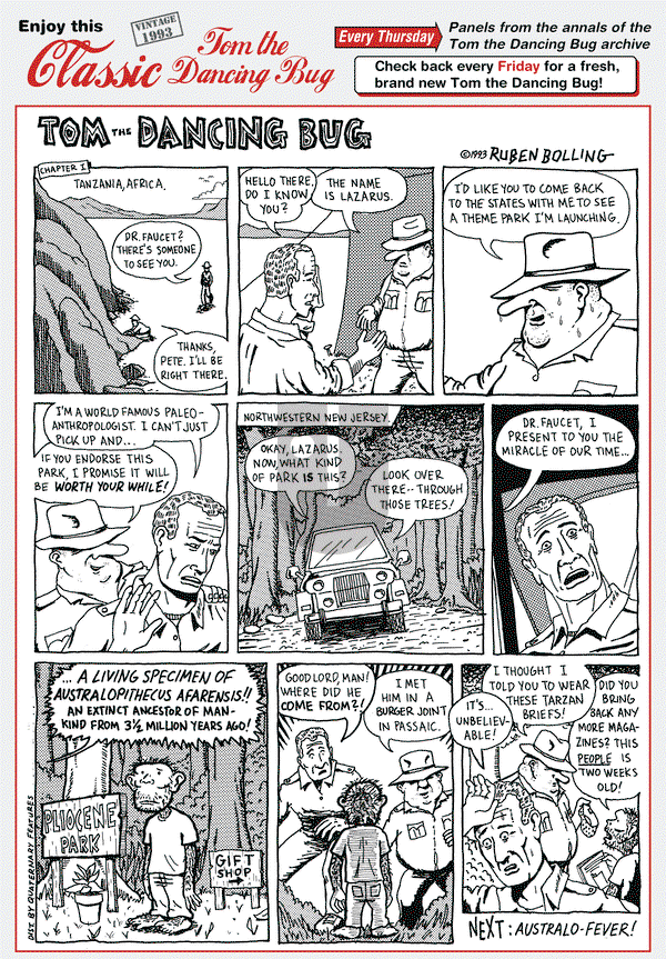 Tom the Dancing Bug on Thursday January 2, 2014 Comic Strip